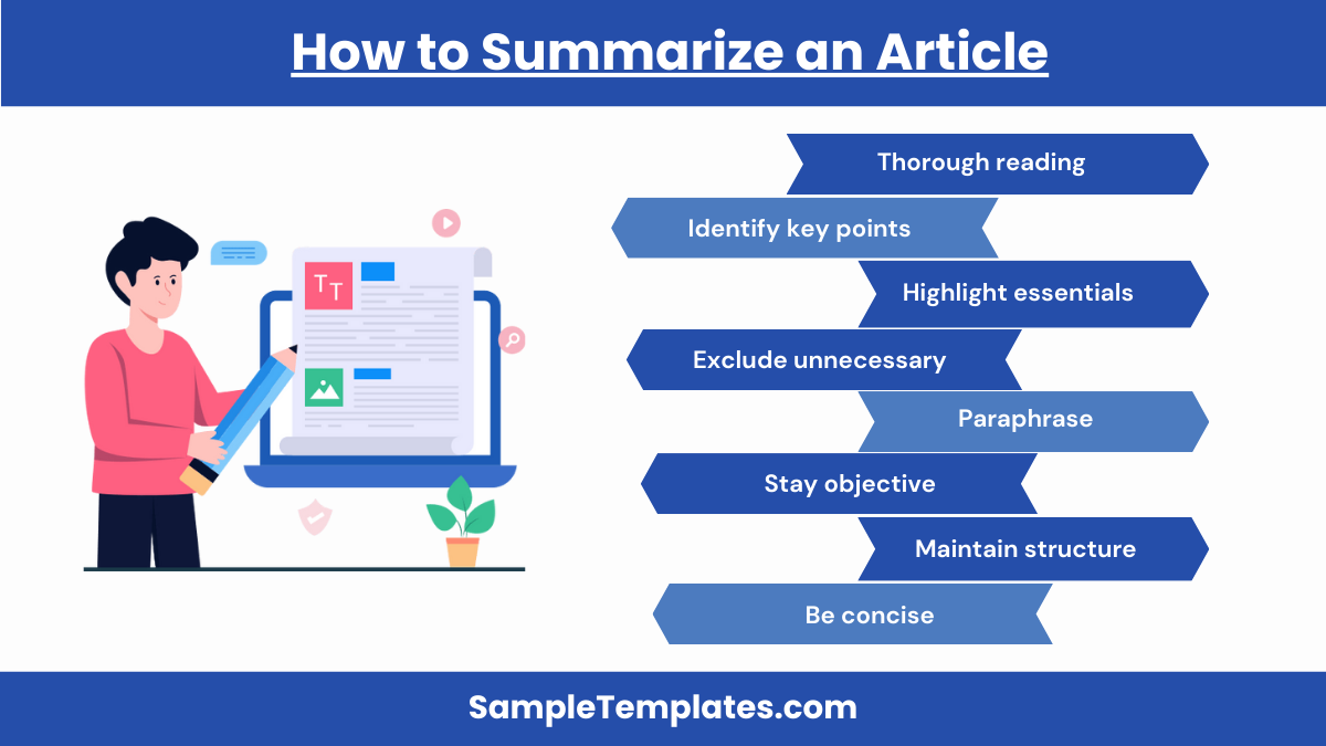 how to summarize an article