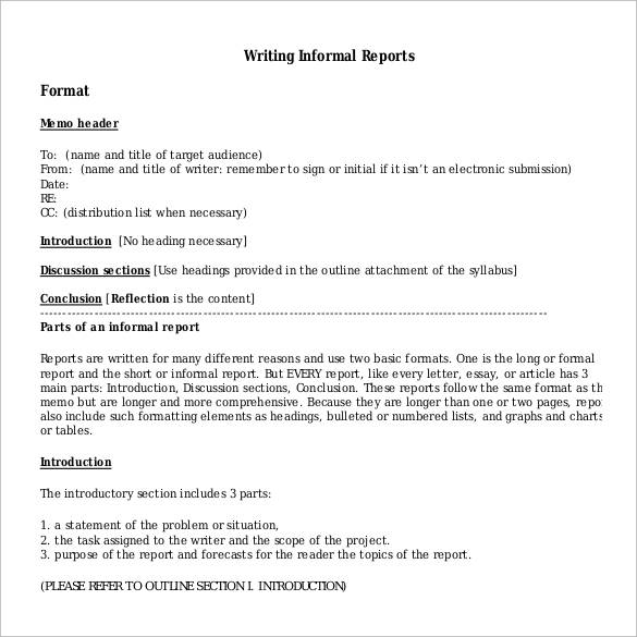 Write written report