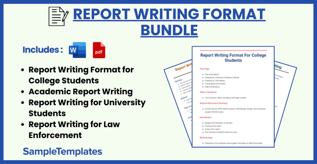 report writing format bundle 1024x530