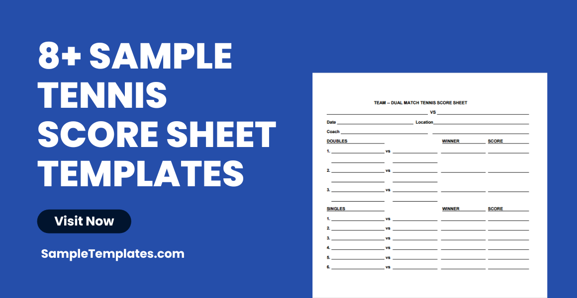 sample tennis score sheet template