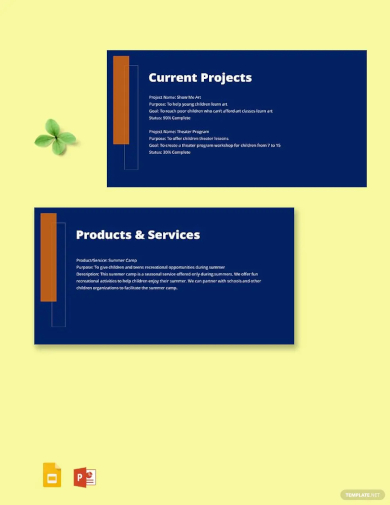 startup business company profile template