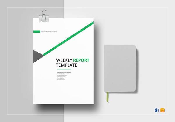 weekly status report template to print