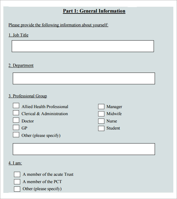 training evaluation survey form