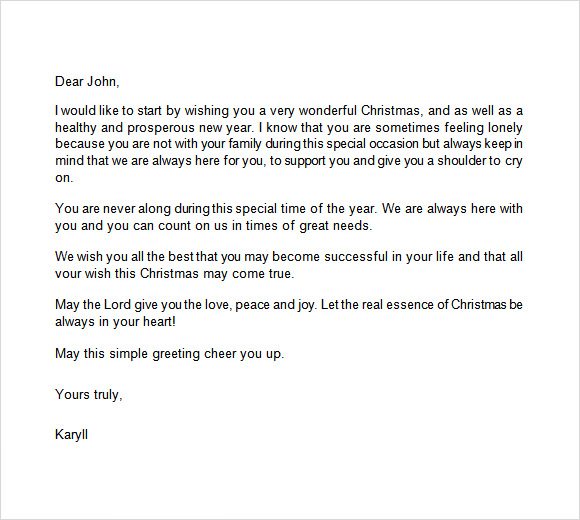 FREE 23+ Sample Christmas Letter Templates in PDF | MS Word