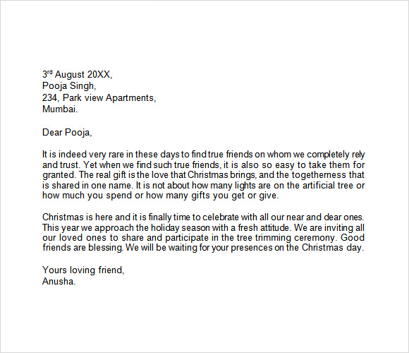 Sample Christmas Letter - 19+ Documents In PDF, Word