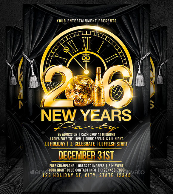 FREE 35+ New Year Party Flyer Templates in PSD PDF AI