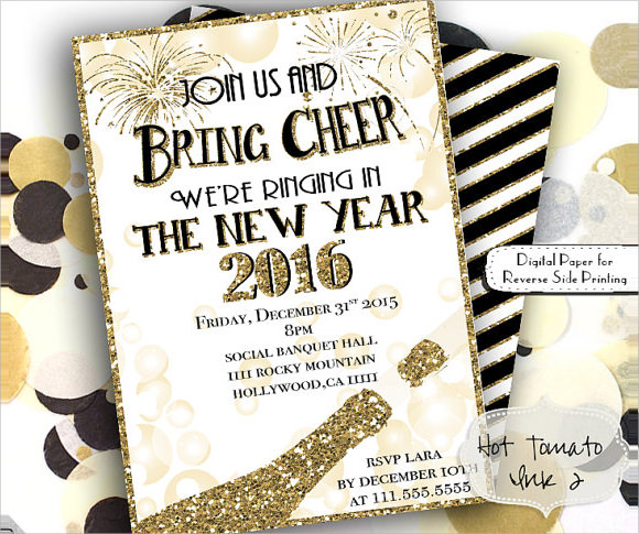 new years eve invitation