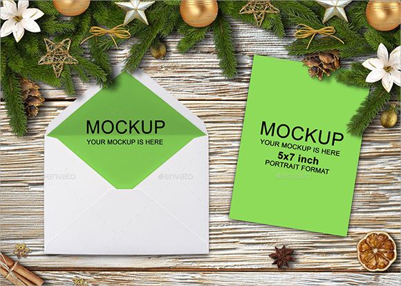 happy new year invites mockup