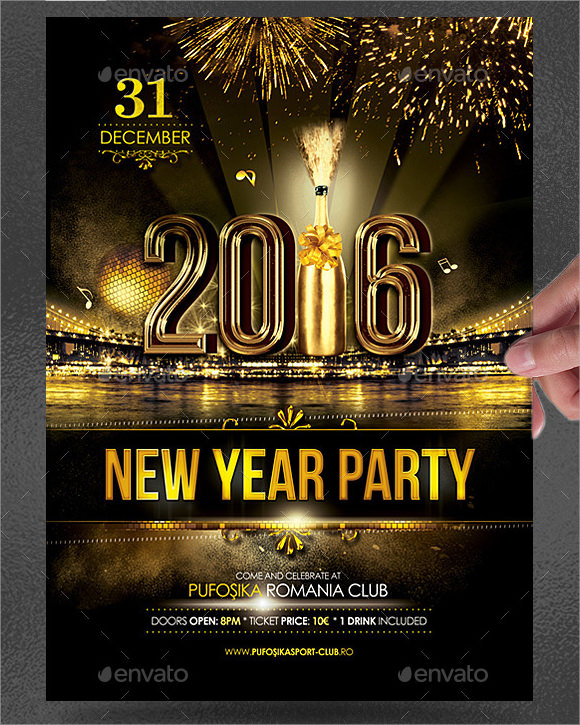 new year party poster