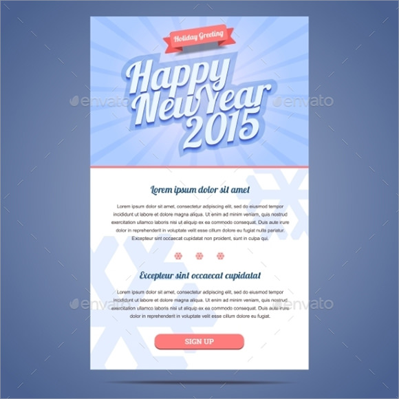 12 New Year Email Templates to Download | Sample Templates