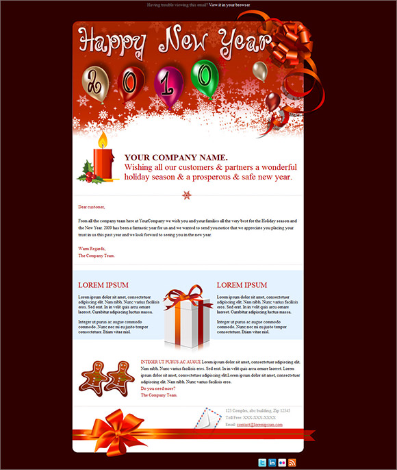 thank template you letter Download to New Year  Templates 12 Sample Templates Email