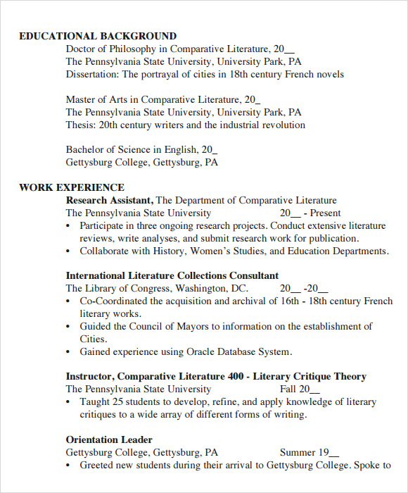 Free Student Cv Download Wondershare Pdfelement