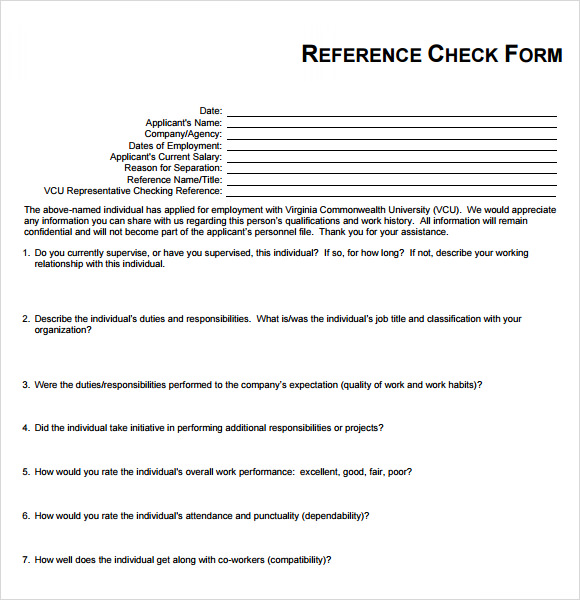 reference check form pdf