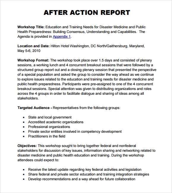 after action report pdf