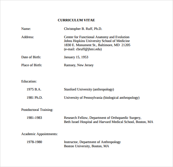 functional cv template to print