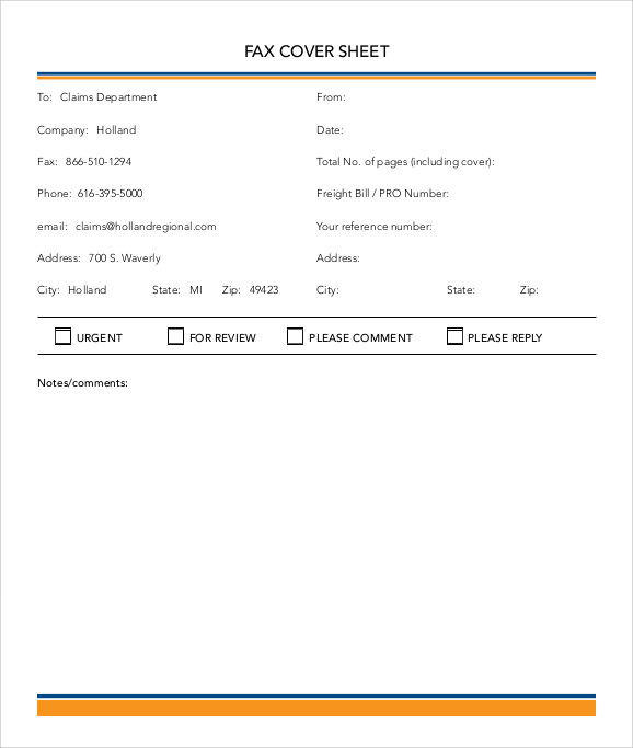 business fax cover sheet sample1