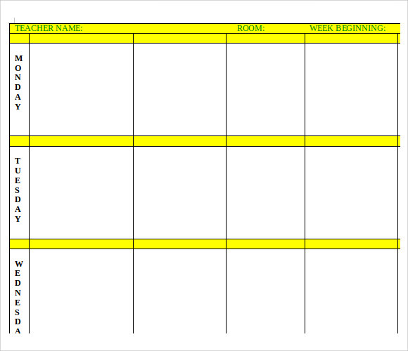 Free 9 Sample Teacher Lesson Plan Templates In Pdf Ms Word Excel