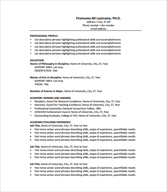 simple cv template pdf free download