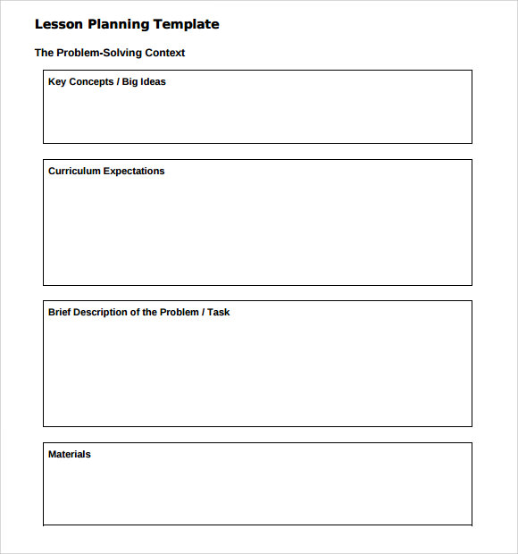 FREE 8 Sample Kindergarten Lesson Plan Templates In PDF MS Word