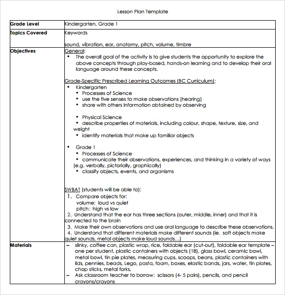 business plan kindergarten pdf