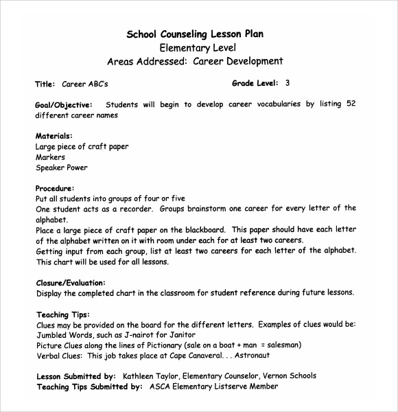 business plan lesson plan for high school students