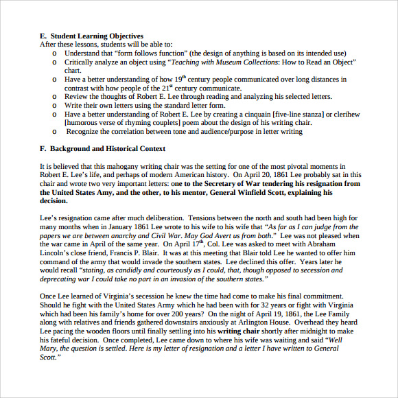 sample high school lesson plan template