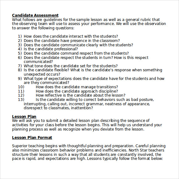 high school lesson plan template doc