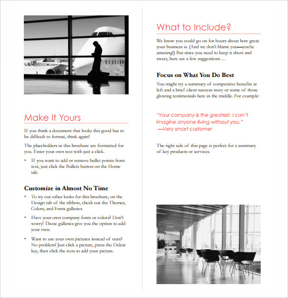 brochure template microsoft word