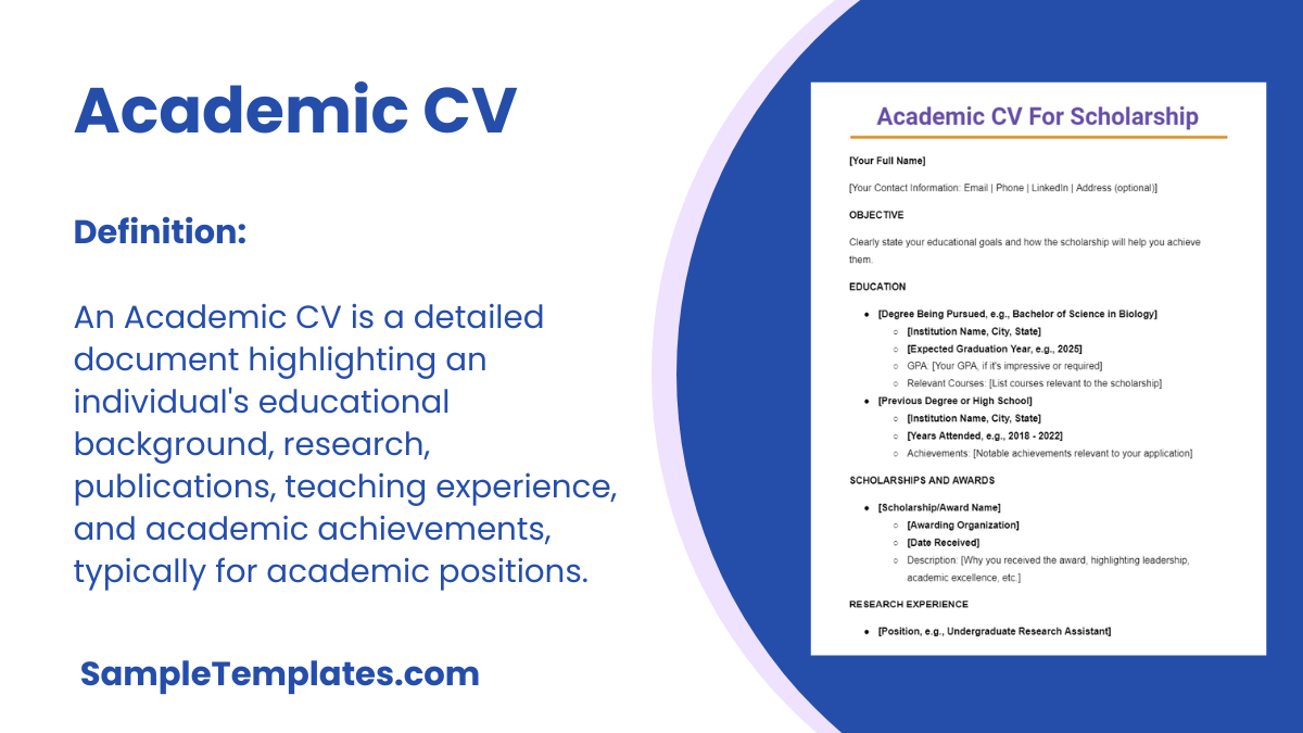 Academic CV