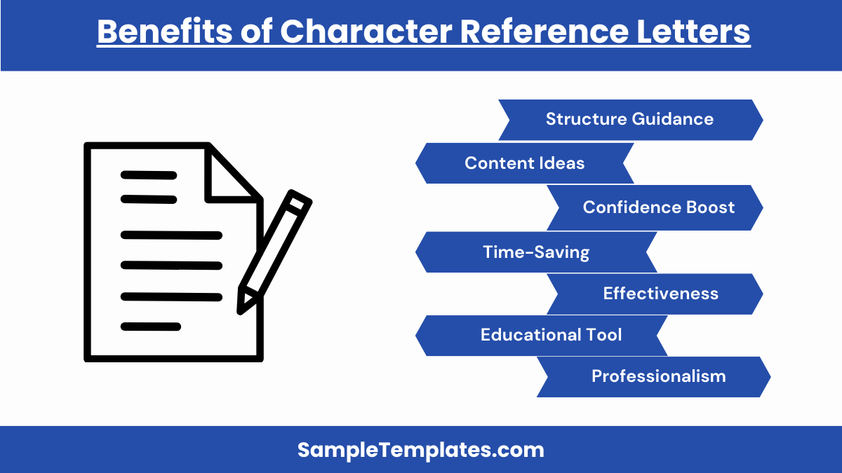 benefits of character reference letters