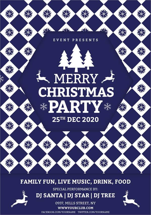 christmas event poster template