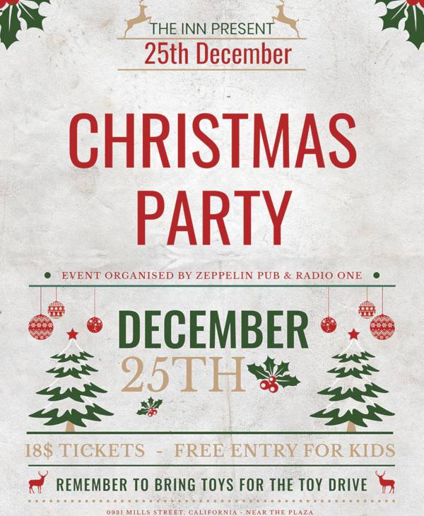 FREE 40+ Christmas Flyers in PSD EPS AI InDesign Pages MS