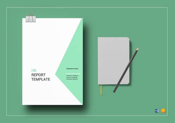 hr report template in word format