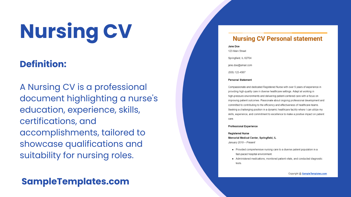 Nursing CV