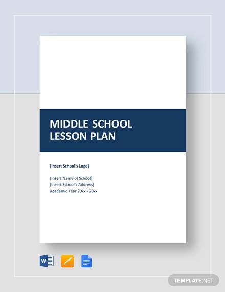FREE 7 Sample Middle School Lesson Plan Templates In PDF MS Word