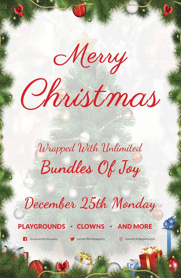 FREE 32 Sample Christmas Poster Templates In PSD EPS AI