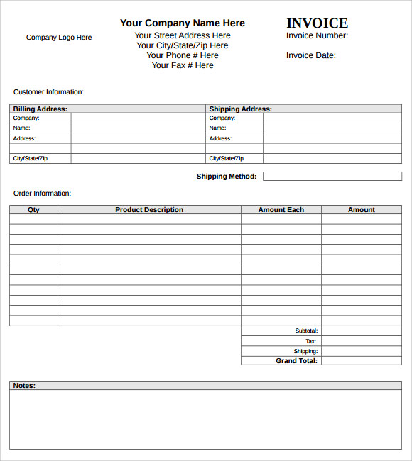 microsoft office invoice template free