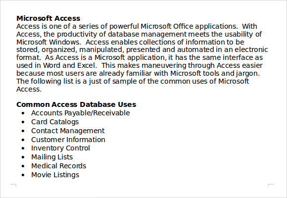 download and import sample microsoft access database