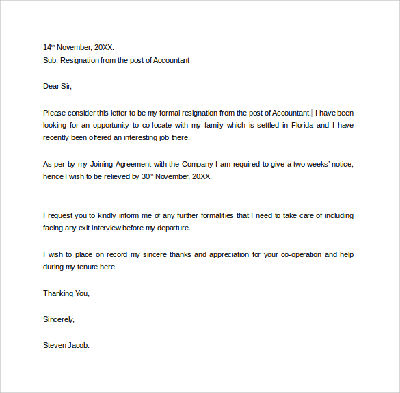 12+ Two Weeks Notice Letter Templates - Google Docs, MS 