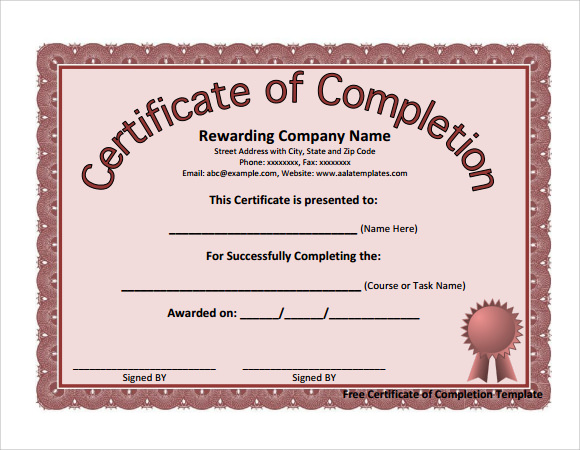 ms word certificate template free download