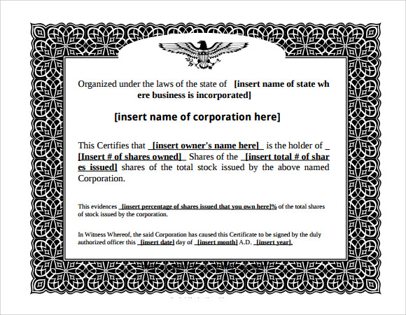 free microsoft certificate template