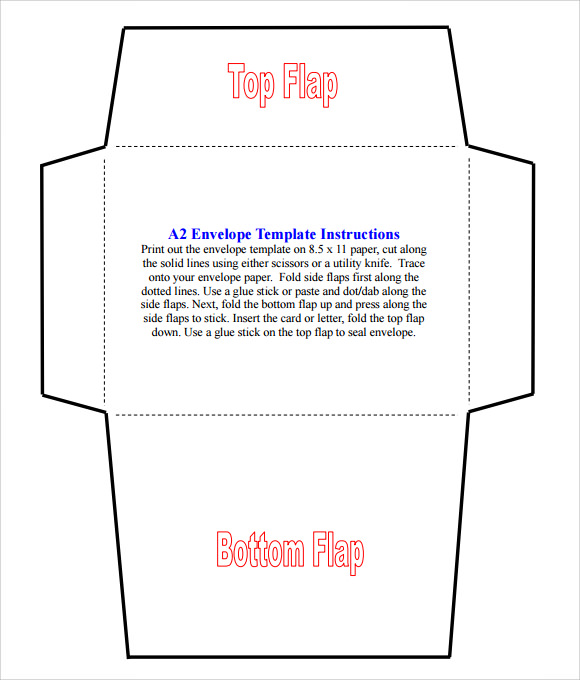 Sample A2 Envelope Template  7+ Documents in Word, PDF