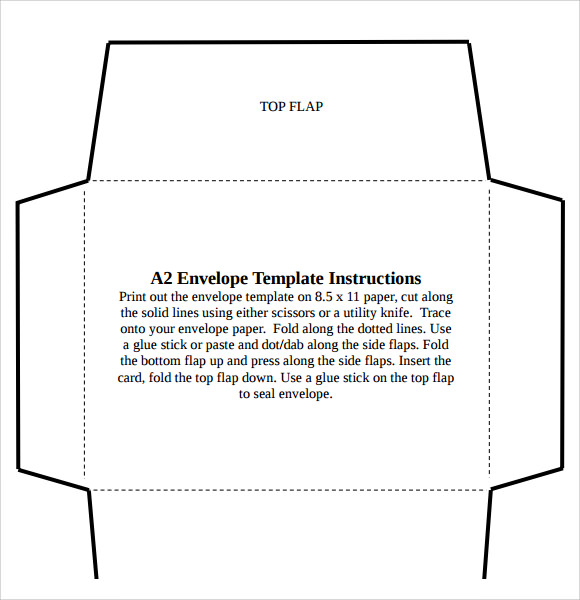 FREE 7 Sample A2 Envelope Templates In MS Word PDF