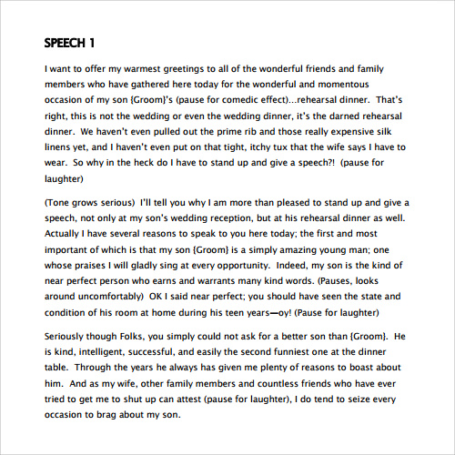 23+ Sample Speech Examples – PDF  Sample Templates