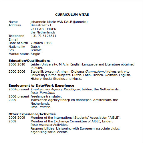 resume templates document wordpad