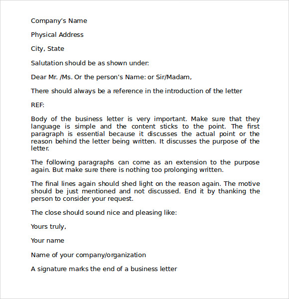 Font For Business Letter from images.sampletemplates.com