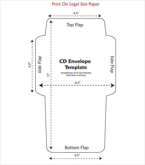 10 compact cd envelope templates to download sample