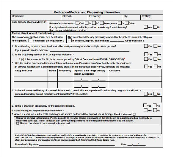 caremark prior authorization request form