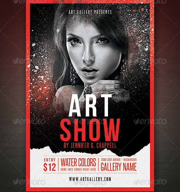 art show flyer template