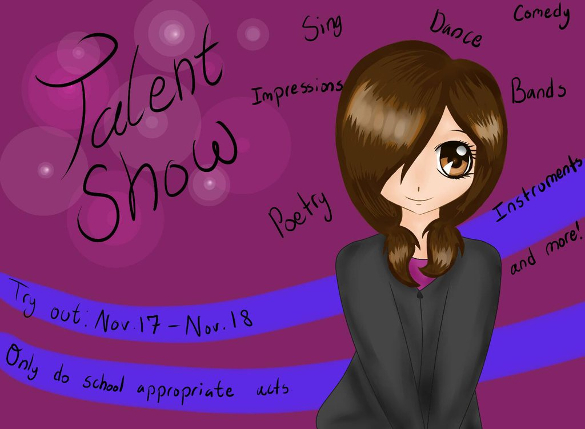 school talent show flyer